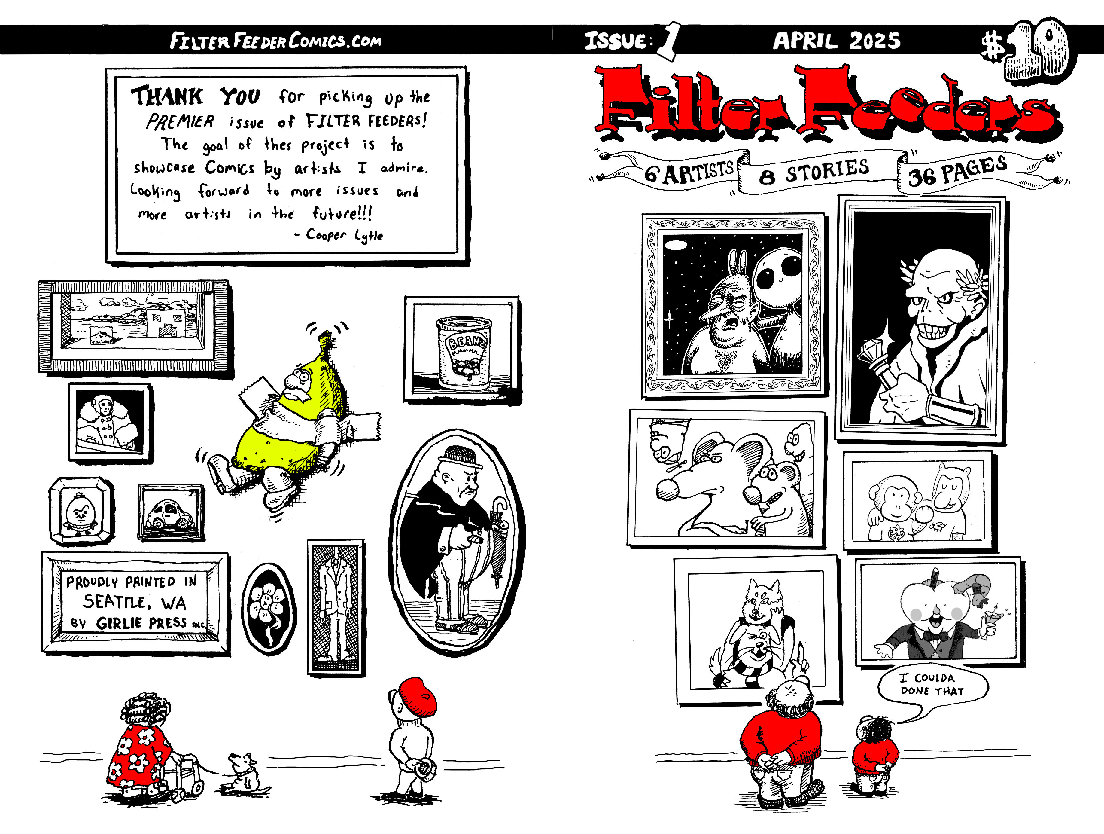 NEW! Anthology Comic, Filter Feeders issue 1